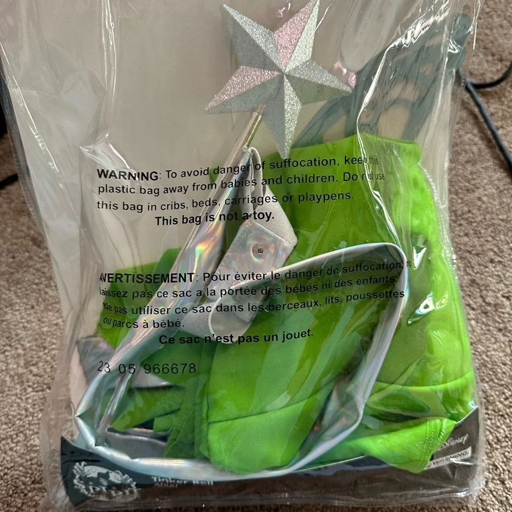 Disney Tinker Bell Costume - Green - Picture 2 of 3